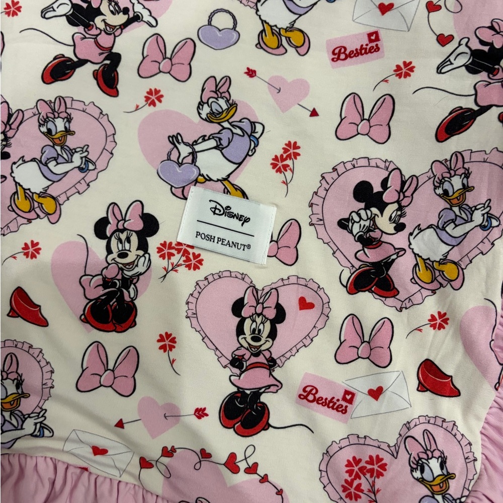 Posh Peanut disney Minnie mouse and Daisy Big blanket and footie set - Picture 4 of 6